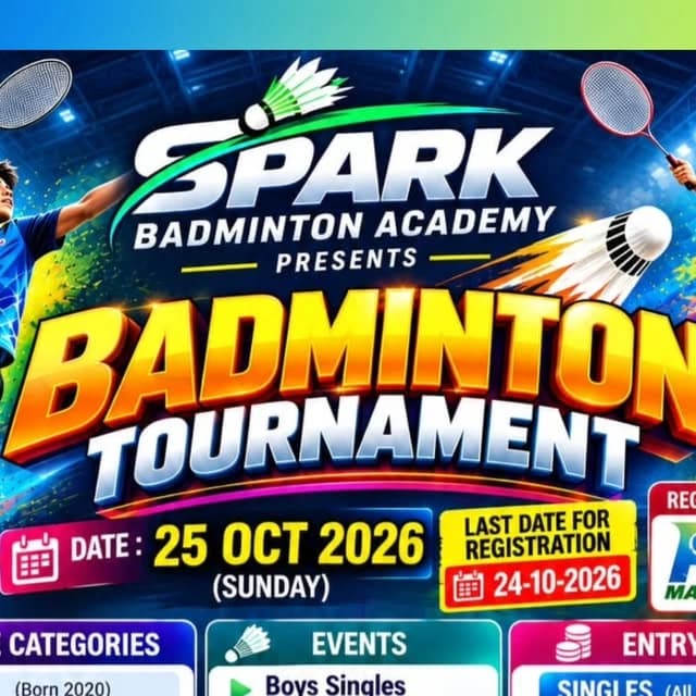 Spark Badminton Academy Presents Badminton Tournament