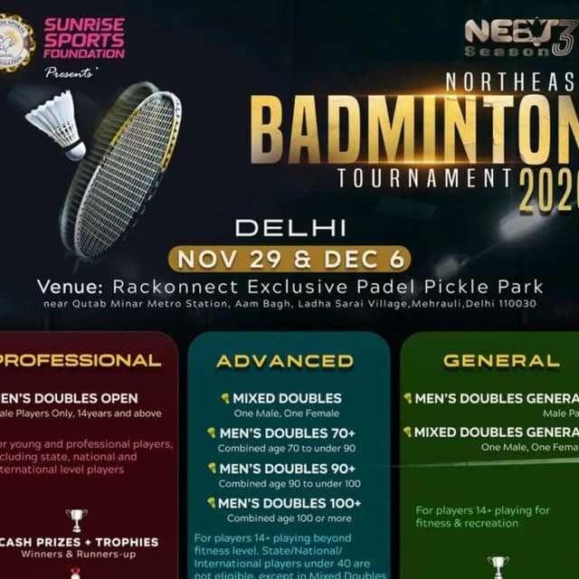 Northeast Badminton Tournament 2026