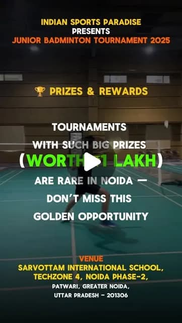 Indian Sports Paradise Junior Badminton Tournament 2025