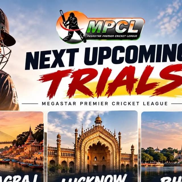 Megastar Premier Cricket League Trials