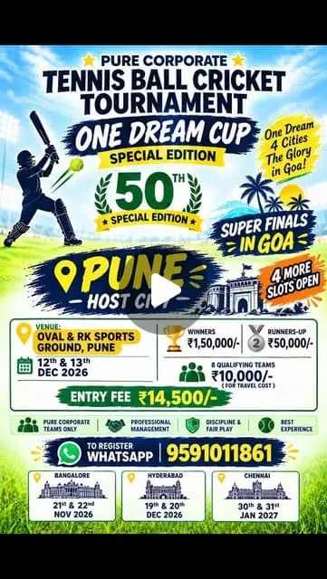 One Dream Cup Special Edition 50th - Pune Leg