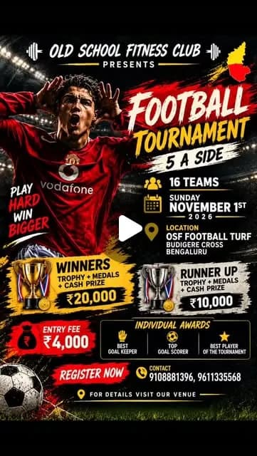 Football Tournament 5 A Side