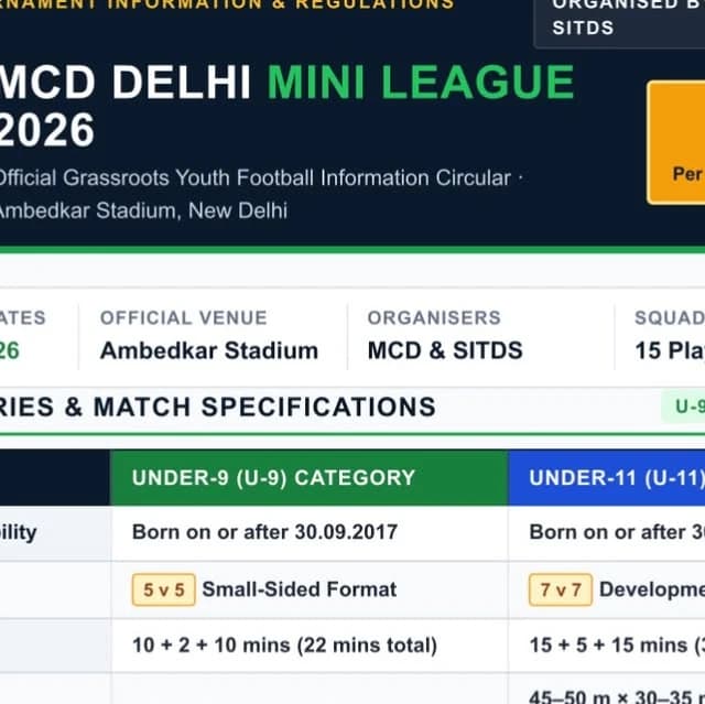 MCD DELHI MINI LEAGUE 2026