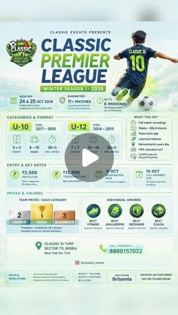 Classic Premier League - Winter Season 1 : 2026