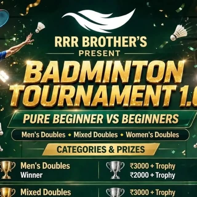 RRR Brother's Present Badminton Tournament 1.0