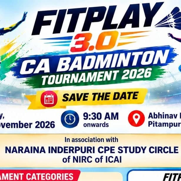 FITPLAY 3.0 CA Badminton Tournament 2026