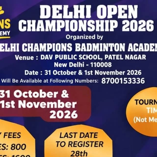 DELHI OPEN CHAMPIONSHIP 2026