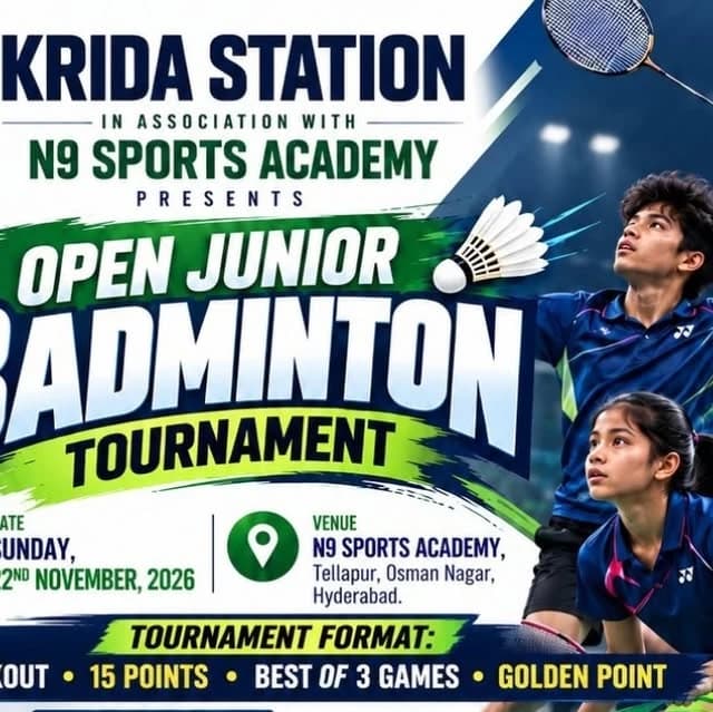 KRIDA STATION Open Junior Badminton Tournament