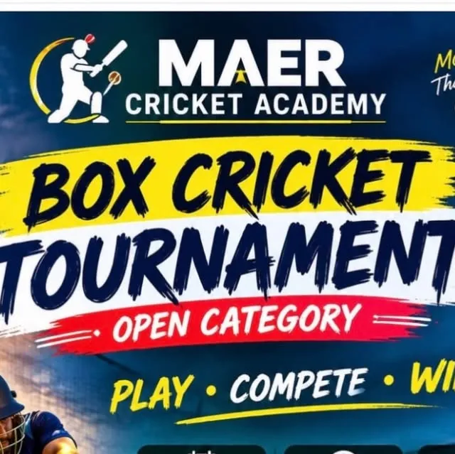 MAER Cricket Academy Box Cricket Tournament – Open Category