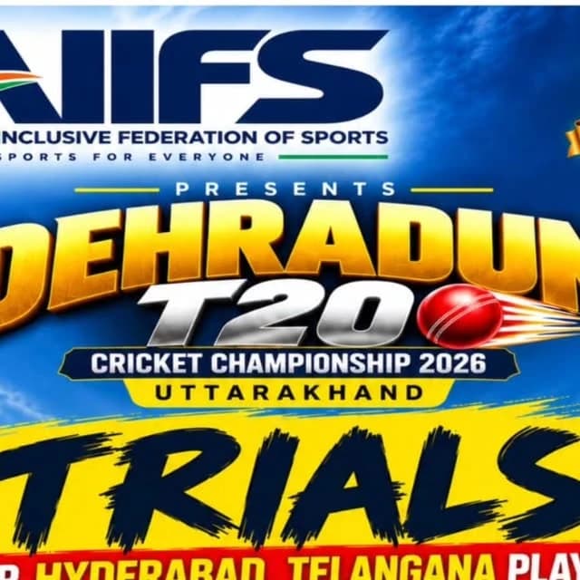 Dehradun T20 Cricket Championship 2026 - Hyderabad Trials