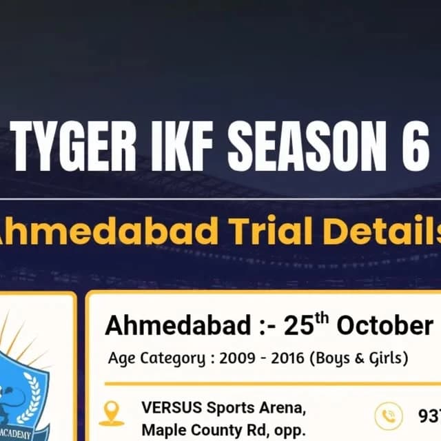 TYGER IKF Season 6 - Ahmedabad Trials