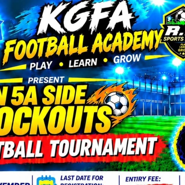 KGFA Football Academy Open 5A Side Knockouts Football Tournament