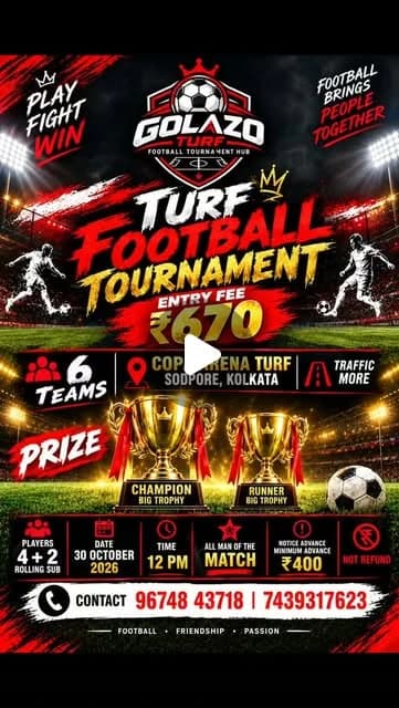 Golazo Turf Football Tournament