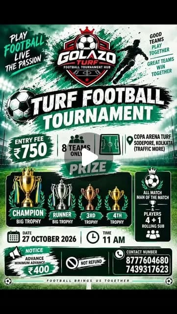 Golazo Turf Football Tournament Hub